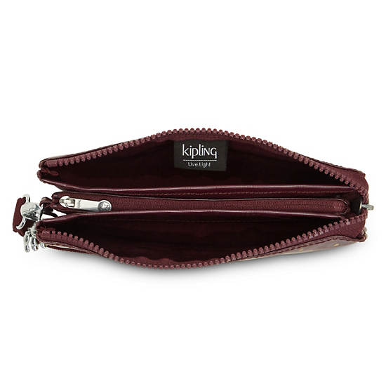 Kipling Creativity Extra Large Metallic Wristlet Tassen Bordeaux | België 1149LI